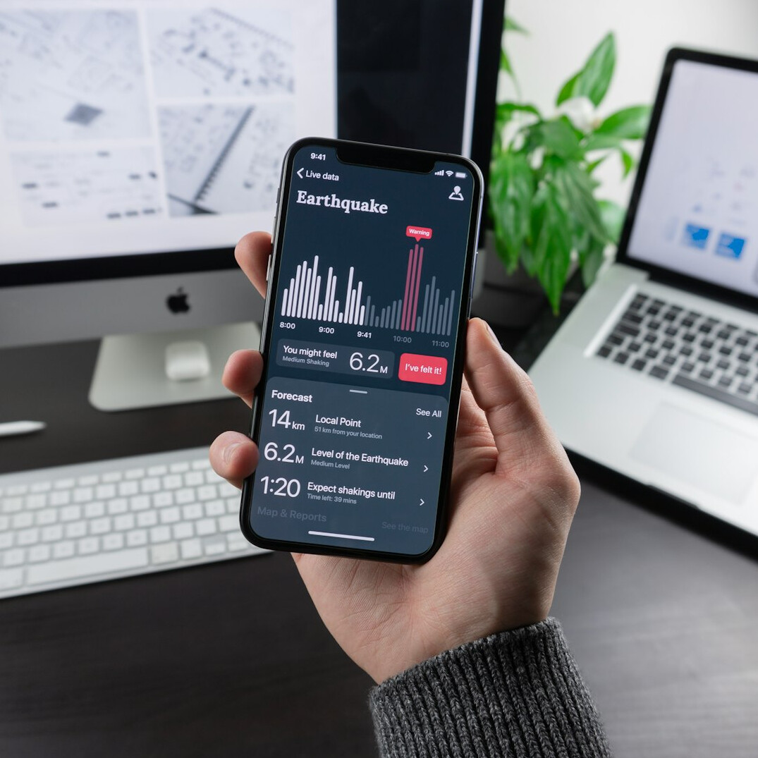 digital insurance app on smartphone