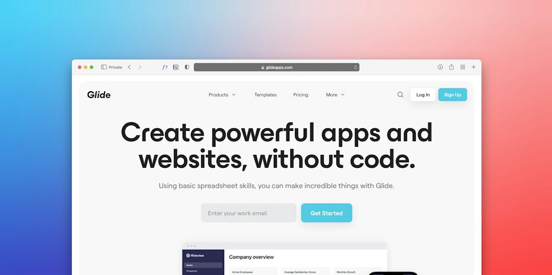 mobile app interface