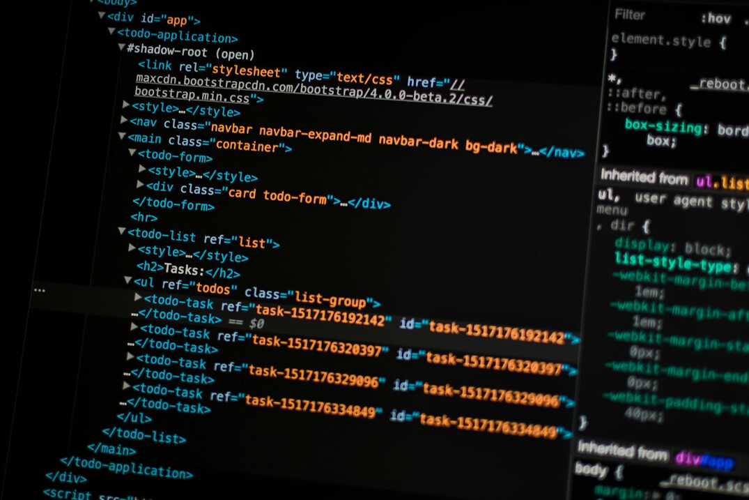 software developer coding